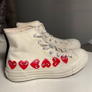 COMME DES GARÇON PLAY Multi Heart High-Top Sneakers